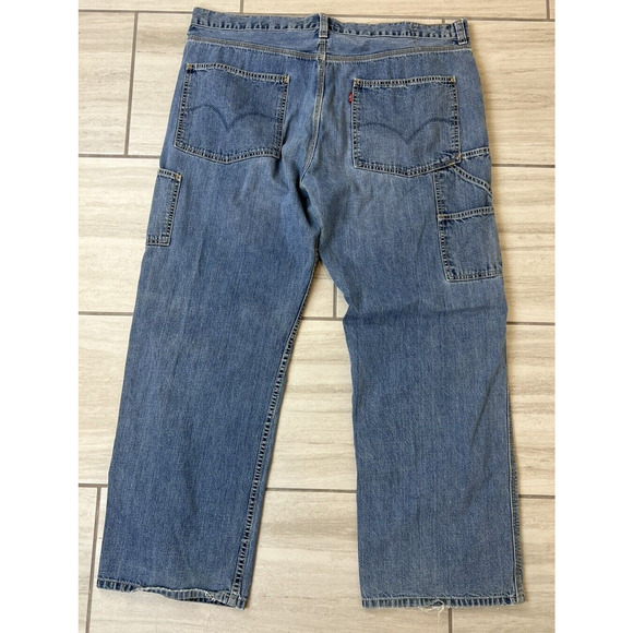 Levis Carpenter Fit Men's 40X30 Denim Jeans Baggy 90s Y2K Vintage Relaxed - Picture 2 of 4